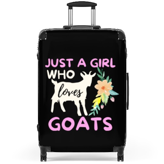 Just A Girl Who Loves Goats - Funny Goat Lover Suitcases