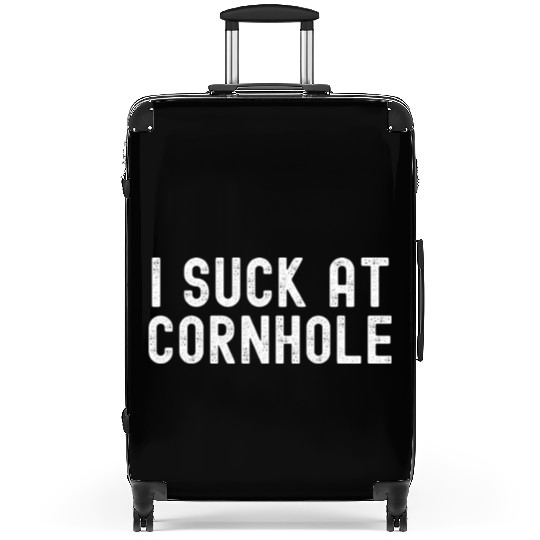 I Suck at Cornhole Suitcases