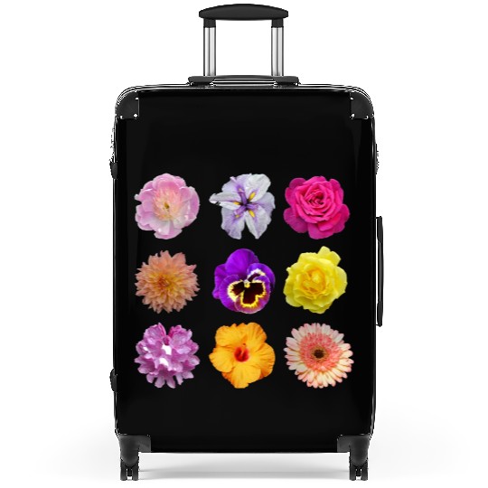 Colorful spring flowers pattern Suitcases