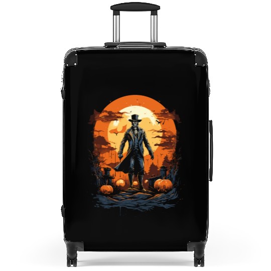 Spooky Cowboy Halloween Scary Sheriff Costume Suitcases