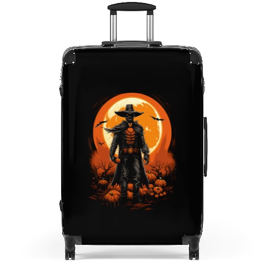 Spooky Cowboy Halloween Scary Sheriff Costume Suitcases