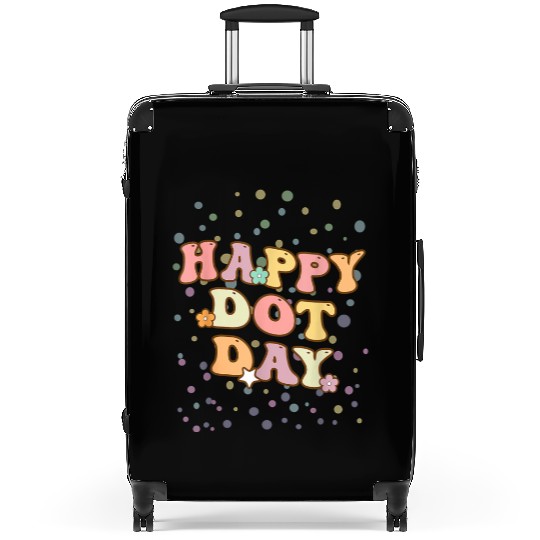 Groovy Happy Dot Day Teacher Kids Suitcases