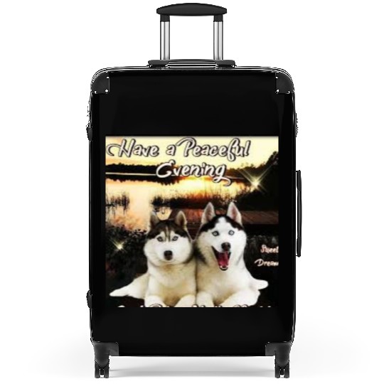 Friends dogs Suitcases