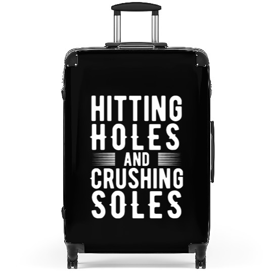 Funny Retro Cornhole Lover Hitting Holes And Suitcases