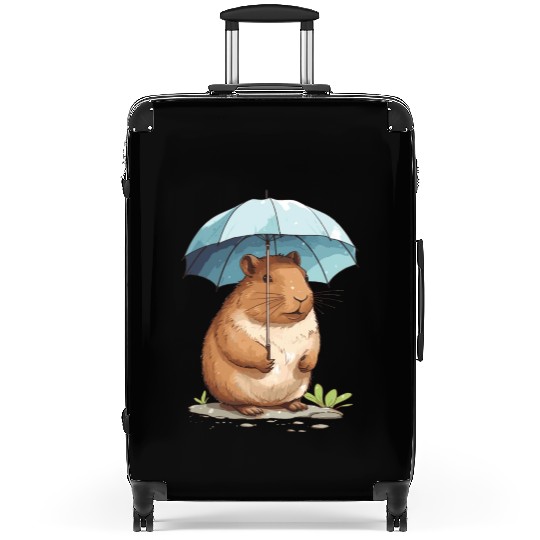 Capybara In Nature Suitcases