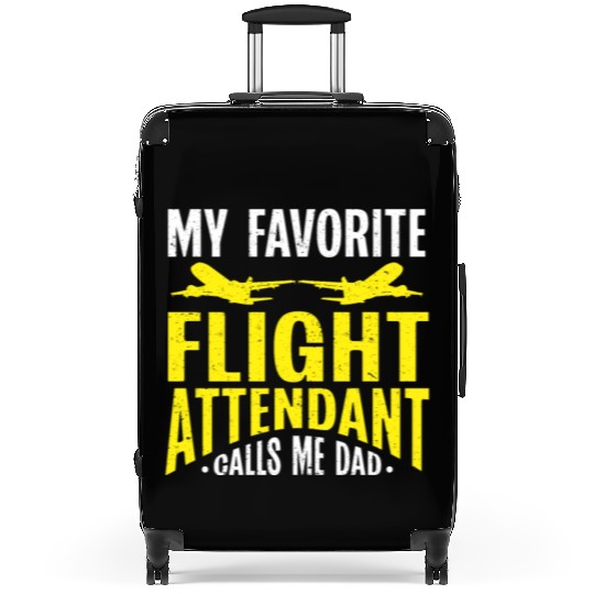 Flight Attendant Dad Airplane Flight Attendant Suitcases