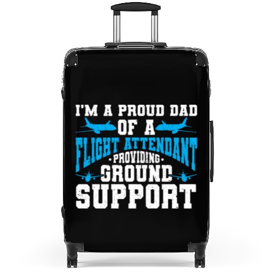 Flight Attendant Dad Airplane Flight Attendant Suitcases