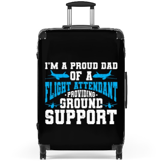 Flight Attendant Dad Airplane Flight Attendant Suitcases