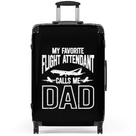 Flight Attendant Dad Airplane Flight Attendant Suitcases