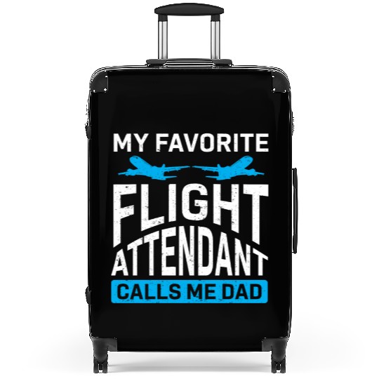 Flight Attendant Dad Airplane Flight Attendant Suitcases