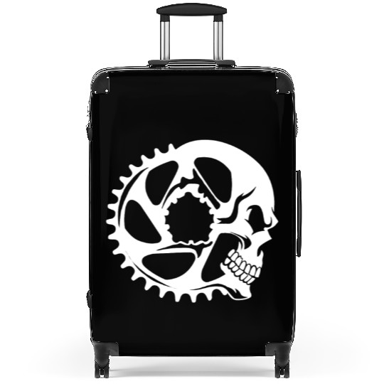 Cycling Cyclist Skull Suitcases