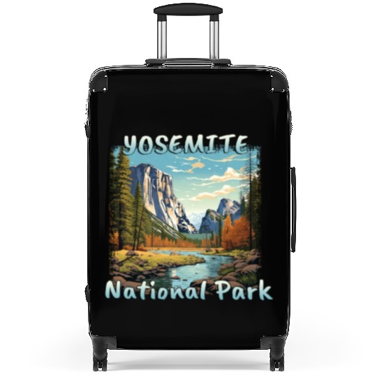 USA Yosemite National Park Sierra Nevada Colorful Suitcases