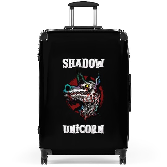 Dark Unicorn Horror Unicorn Midnight Unicorn Dark Suitcases