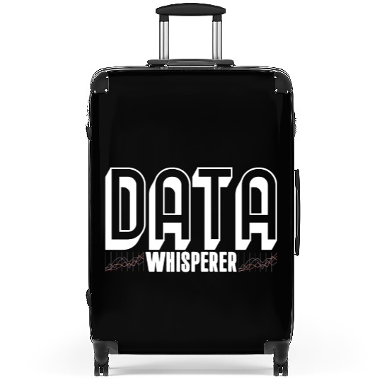 Data Analyst Joke Science Scientist Big Database Suitcases