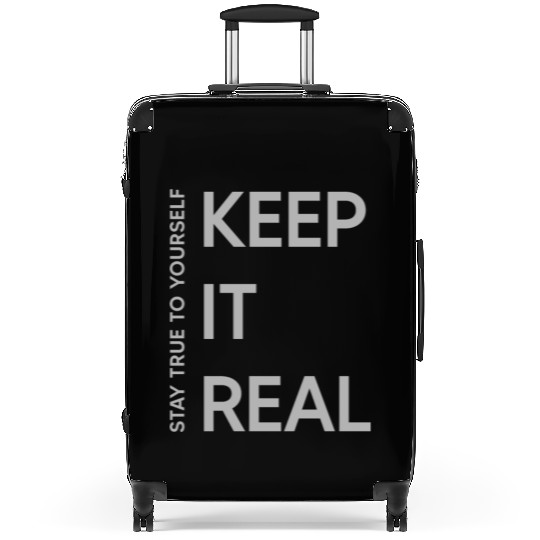 Keep it real graphic Suitcases