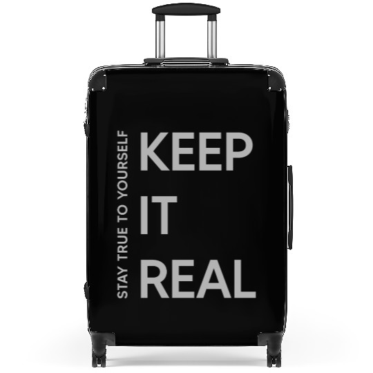 Keep it real graphic Suitcases