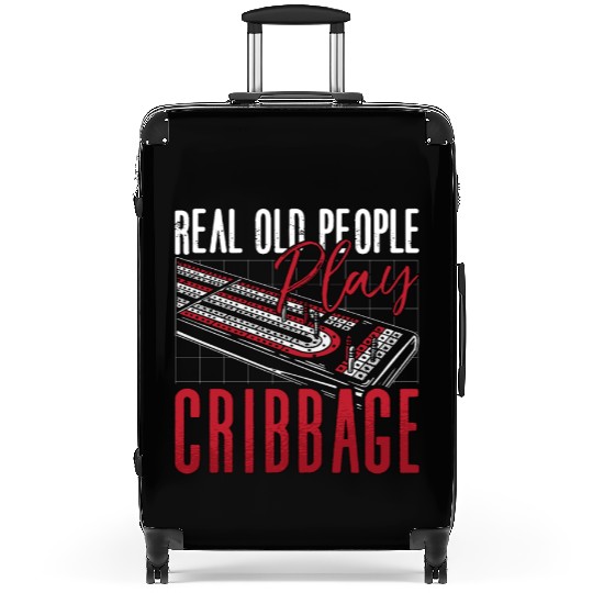 Cribbage Real Old People Play Cribbage Board Game Suitcases