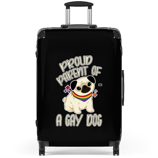 Proud Parent Of A Gay Dog Suitcases