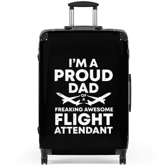 Flight Attendant Dad Airplane Flight Attendant Suitcases