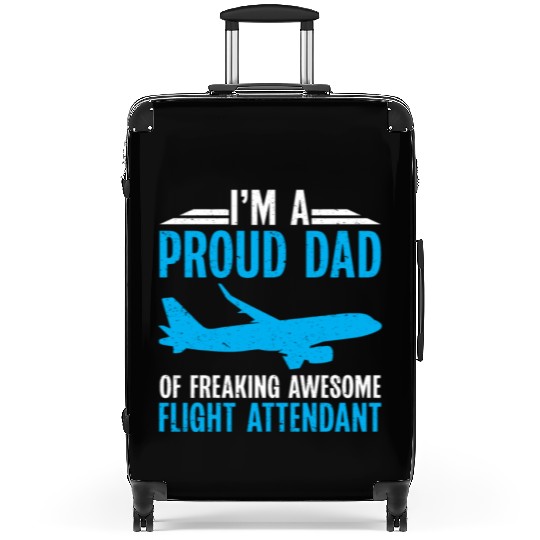 Flight Attendant Dad Airplane Flight Attendant Suitcases