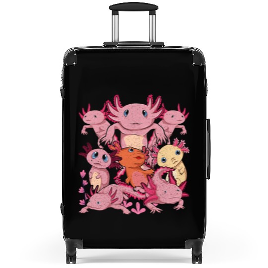 Tail Lurch Pet Gift Cute Axolotl Suitcases