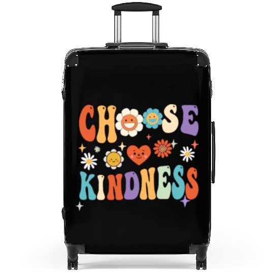 Retro Vintage Choose Kindness Lover Spiritual Suitcases