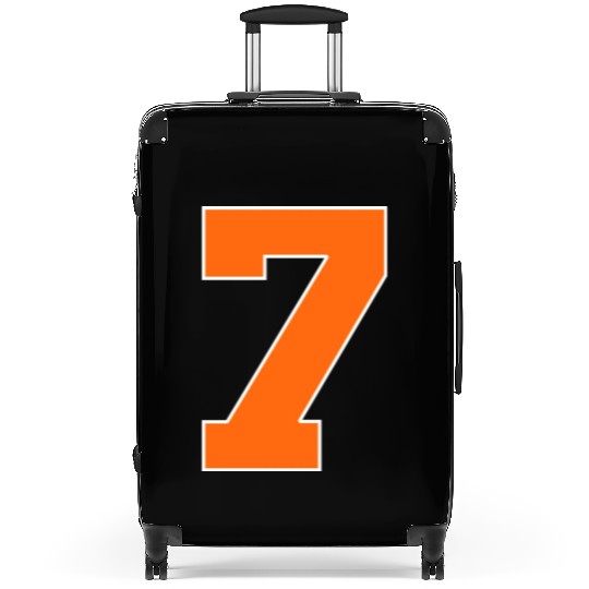 Number 7 Sports Orange Suitcases