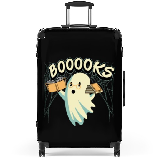 Ghost With Books Booooks Suitcases