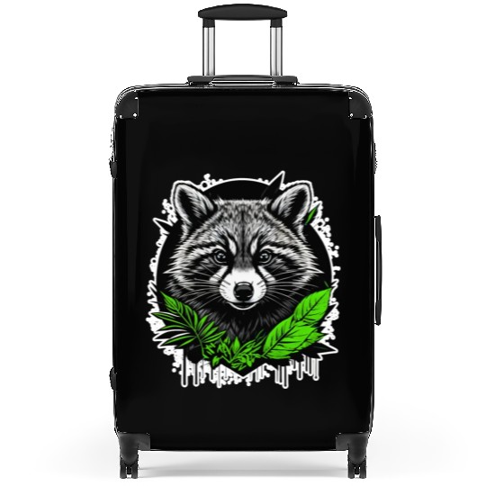 Raccoon Vibes Suitcases