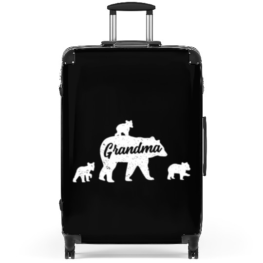 Vintage Grandma Bear 3 Cubs Mother's Day Suitcases