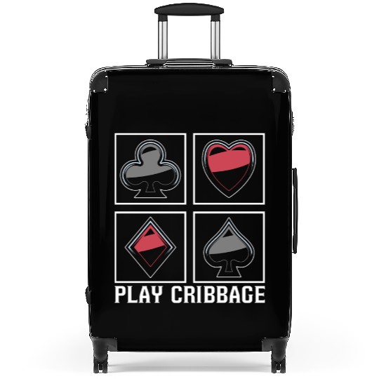 Play Cribbage Playing Cards Loves Crib Board Game Suitcases