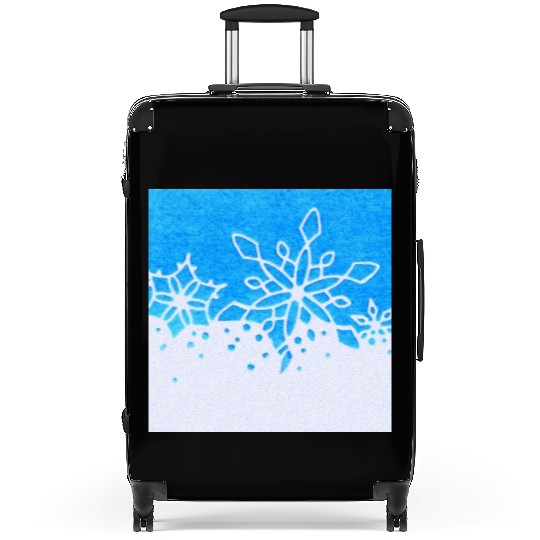 Christmas Snowflakes Suitcases