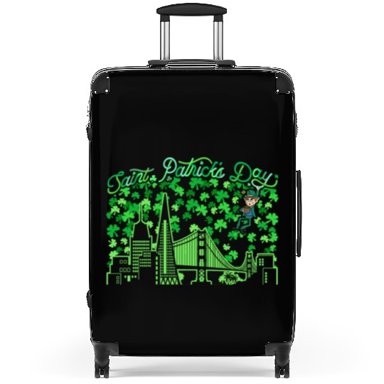 Saint Patrick's Day San Francisco California Suitcases