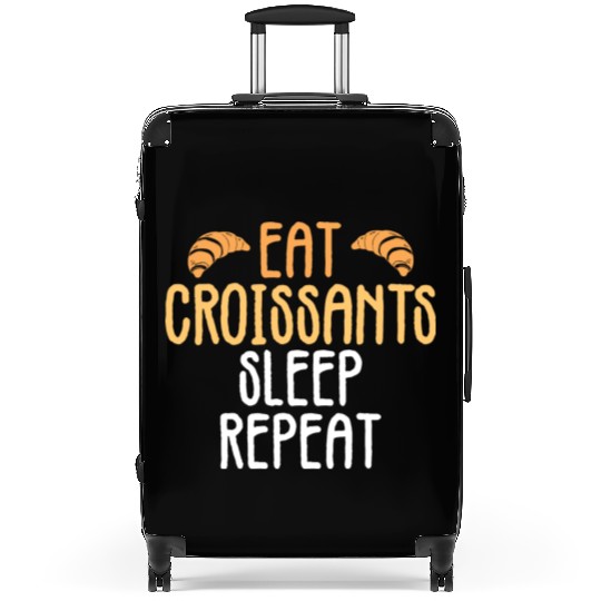 Croissant Love Joke Bakery Bread Pastry Patisserie Suitcases
