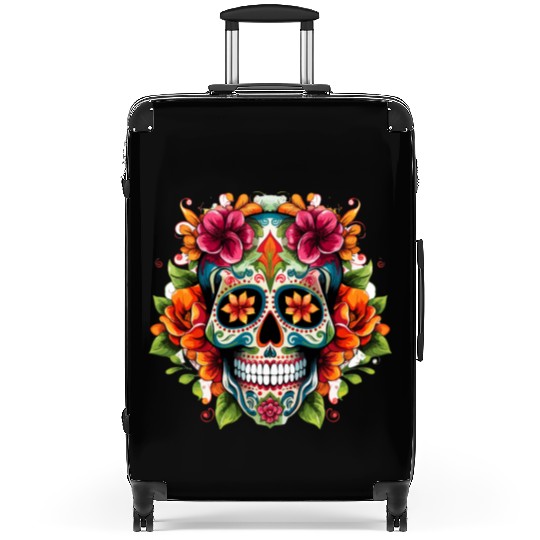 Day of the Dead Iconic Sugar Skull Suitcases