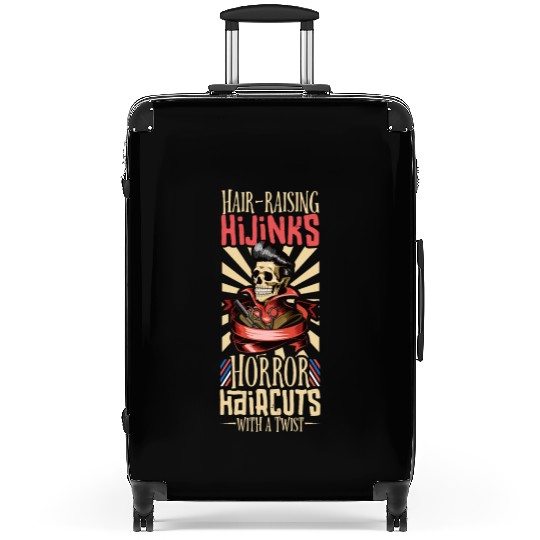Horror Barber Spooky Hairdresser Hairstylist Hair Suitcases