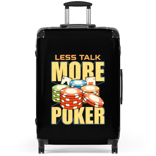 Poker Dice Less Talk More Poker Gambler Poker Game Suitcases