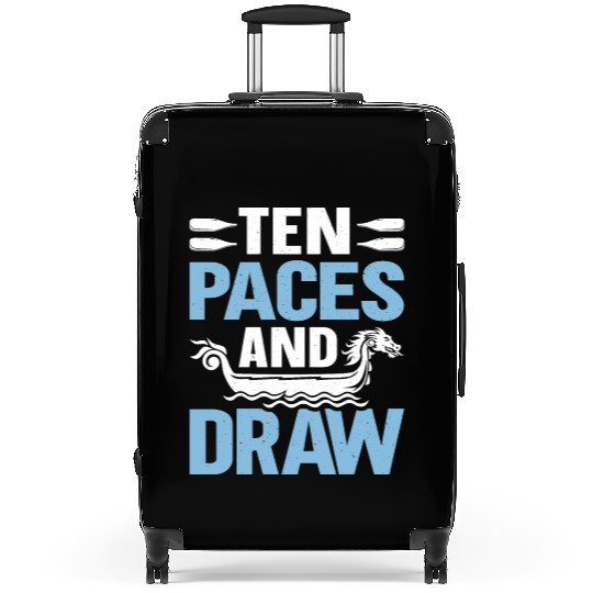 Funny Dragon Boat Racing Paddle Suitcases