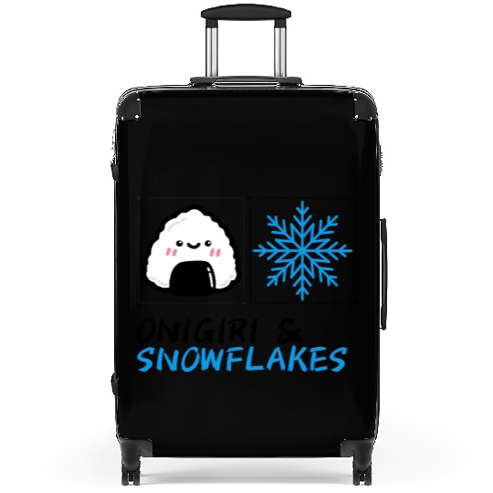 Onigiri and Snowflakes for the Holidays Suitcases