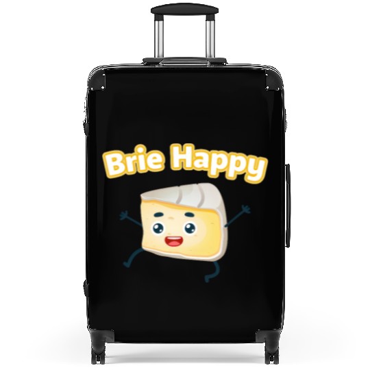 Brie Happy: Cheesy Pun for Cheese Lovers Suitcases