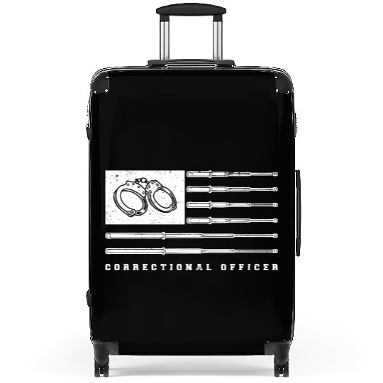 USA Flag correctional officer Suitcases
