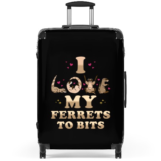 Ferret Pet Lover Funny Quote Love Suitcases