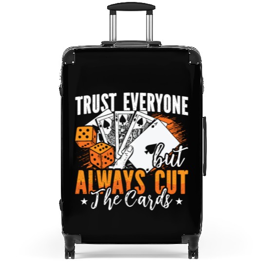Poker Dice Trust Everyone But Always Cut Card Game Suitcases