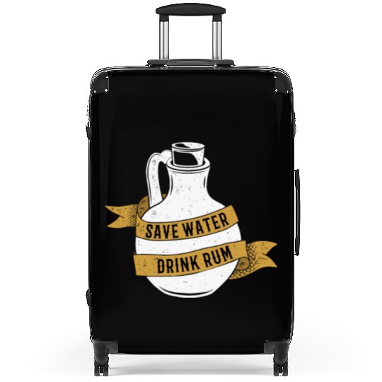 Save Water Drink Rum Suitcases