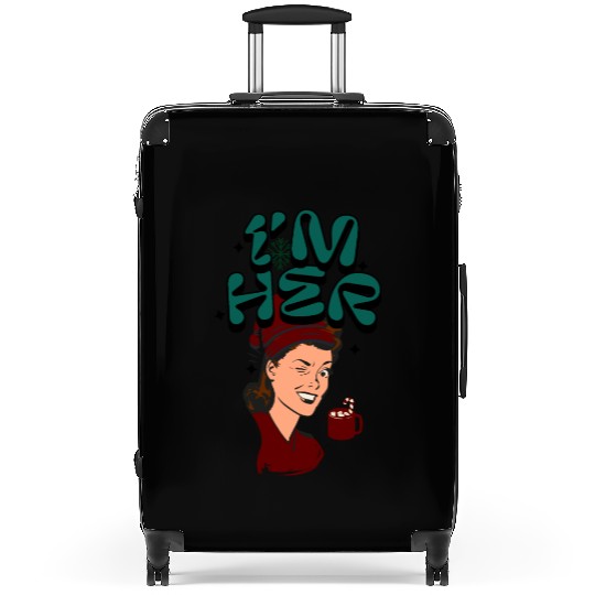 Im Her! Christmas/ Mrs. Claus design Suitcases