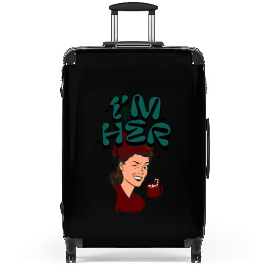 Im Her! Christmas/ Mrs. Claus design Suitcases