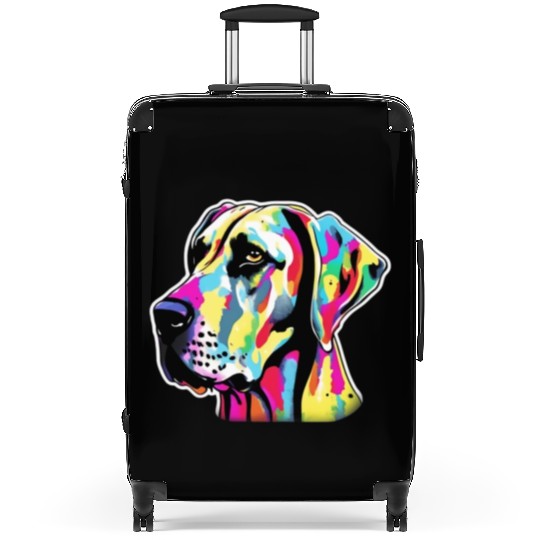 Great Dane Dog Animal Colorful Suitcases