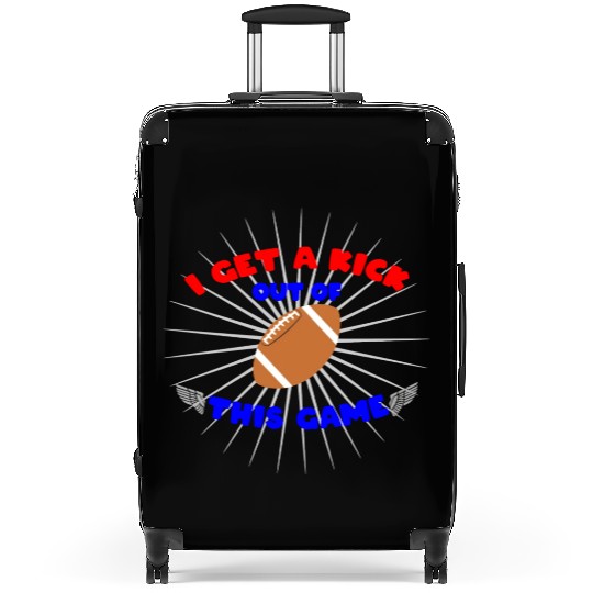 I Get A Kick American Football Design Suitcases