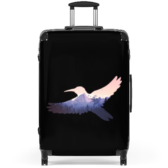 Hummingbird Bird Mountains Fly Nature Paradise Suitcases