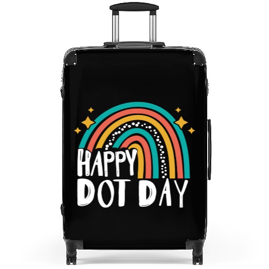 Happy Dot Day Rainbow Polka Dot International Suitcases